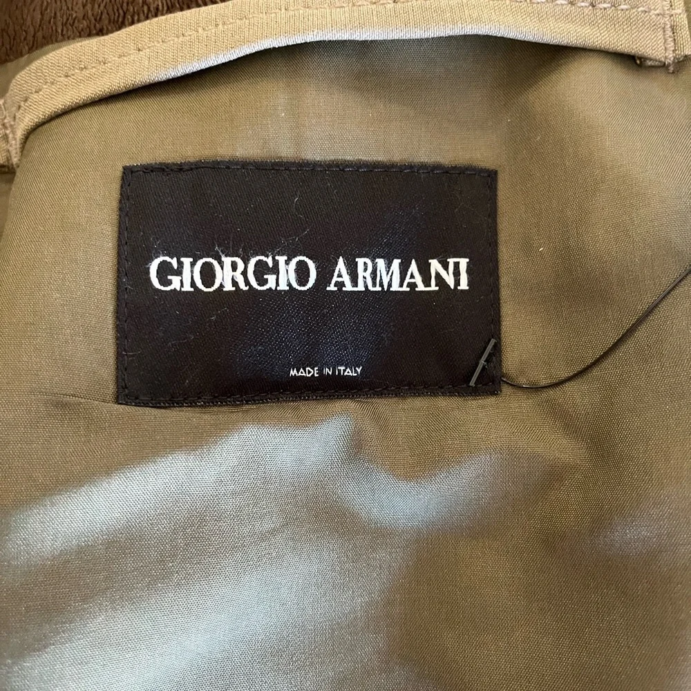 Giorgio Armani cotton military style Brown Jacket - Picture 2 of 6